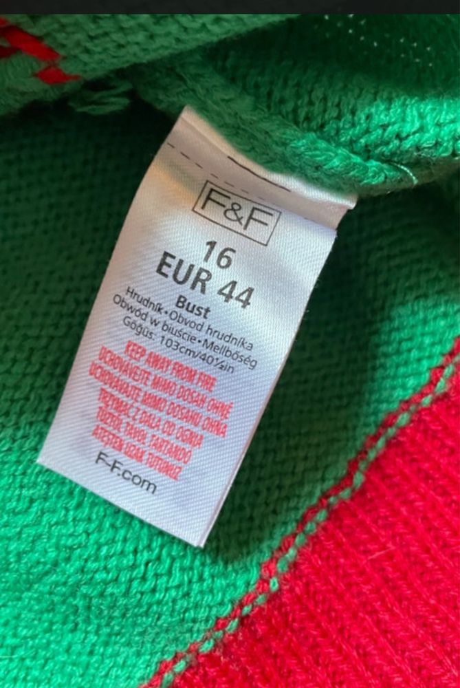 Nowy meski sweter sweterek swiateczny M L elf przebranie elfa temat