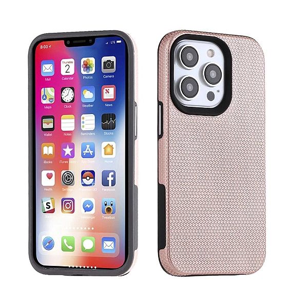 Etui Pancerne Eleganckie do iPhone 13 Pudrowy Róż