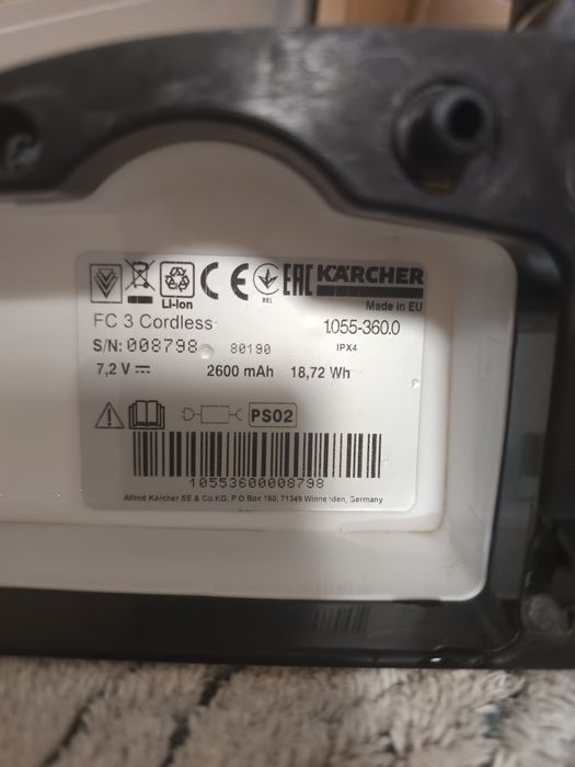 Акумуляторна швабра Karcher FC 3 Cordless