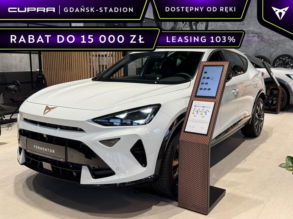 Cupra Formentor 1.5 TSI 150KM Manual Glacial White Fotele Kubełkowe, Miedziane Felgi