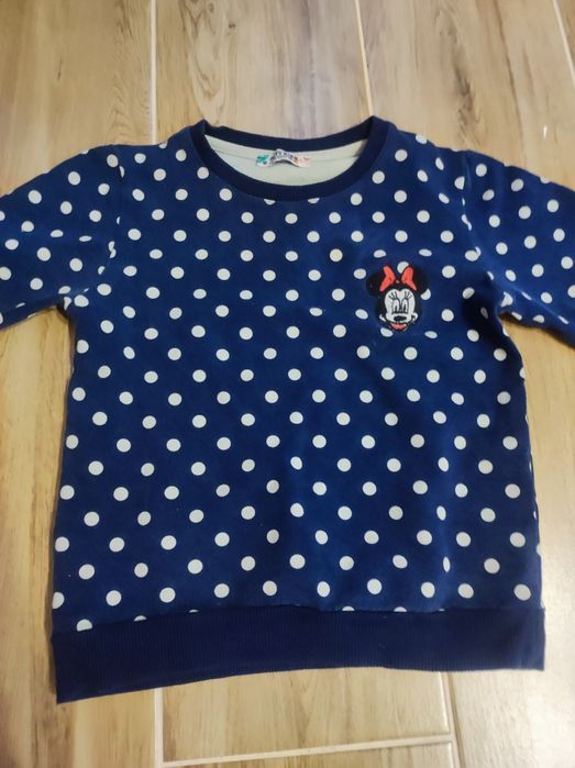 Bluza granatowa w kropki Myszka Mickey 104