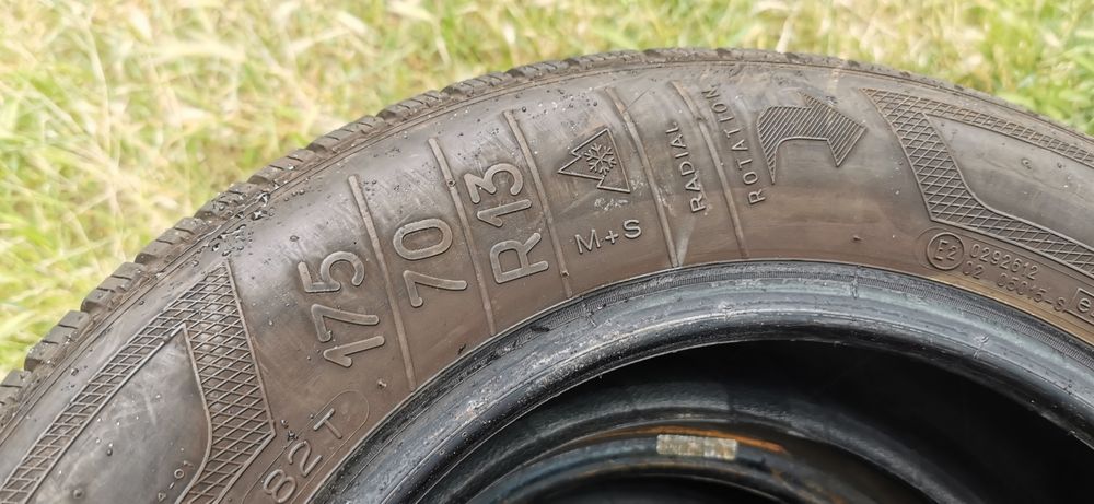 Opony zimowe 7mm 175/70/13 Kleber 7N możliwa wysyłka+
