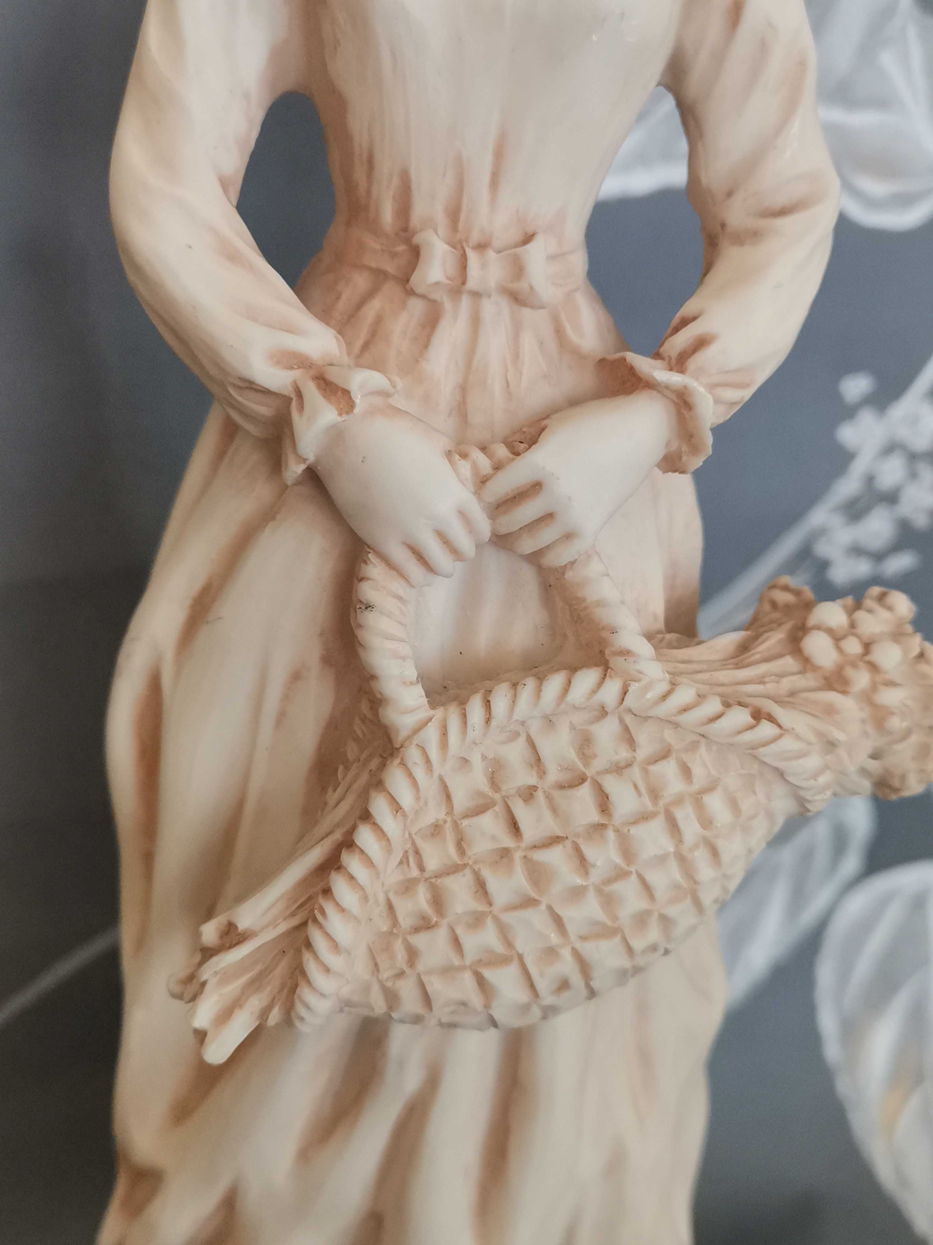 Figurki z alabastru - para - Vintage