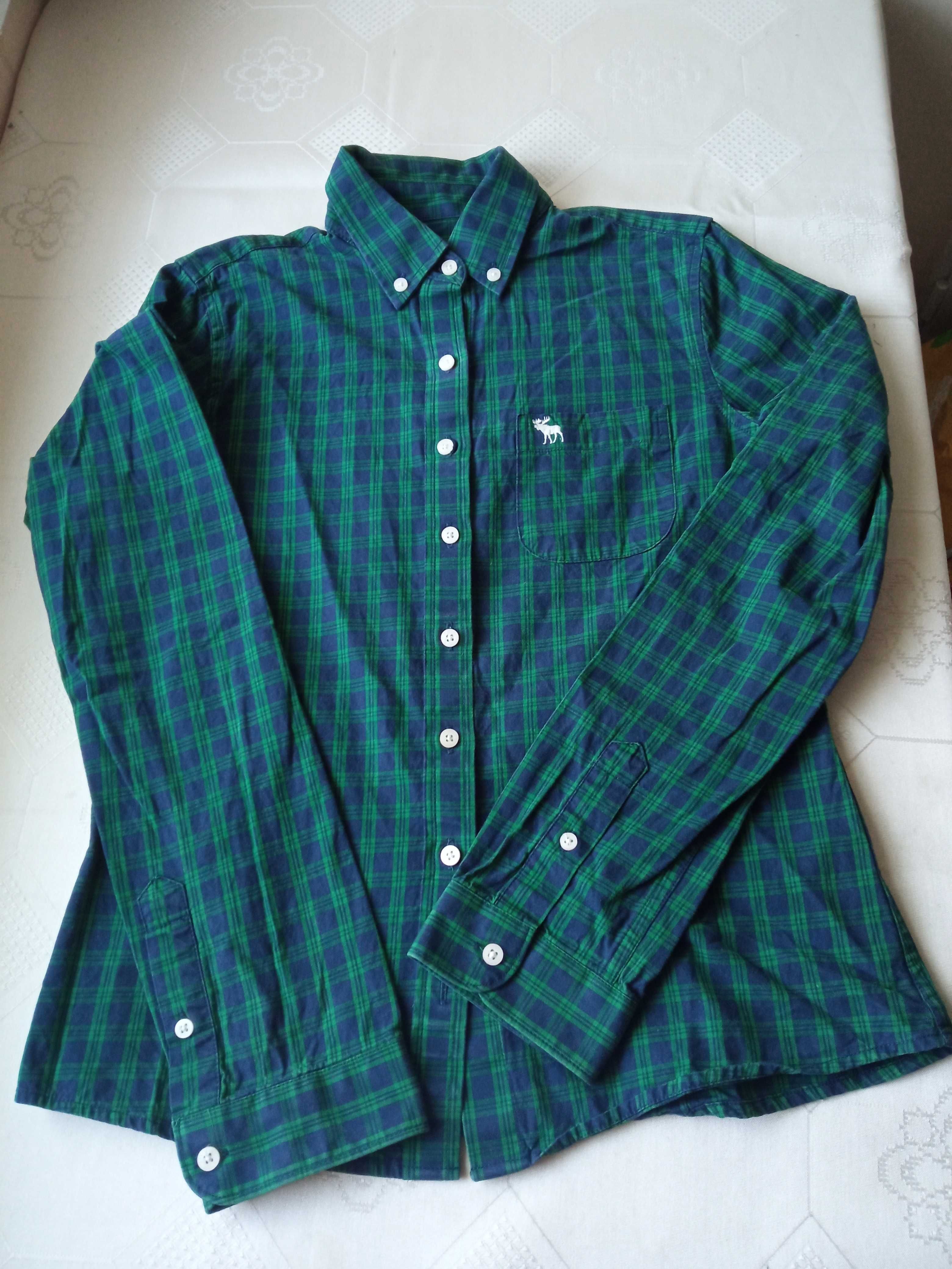 Abercrombie & Fitch damska koszula bawełniana w kratę r S