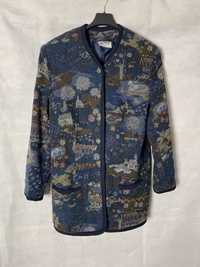 Cottagecore print meico landhaus button up jacket kurtka retro
