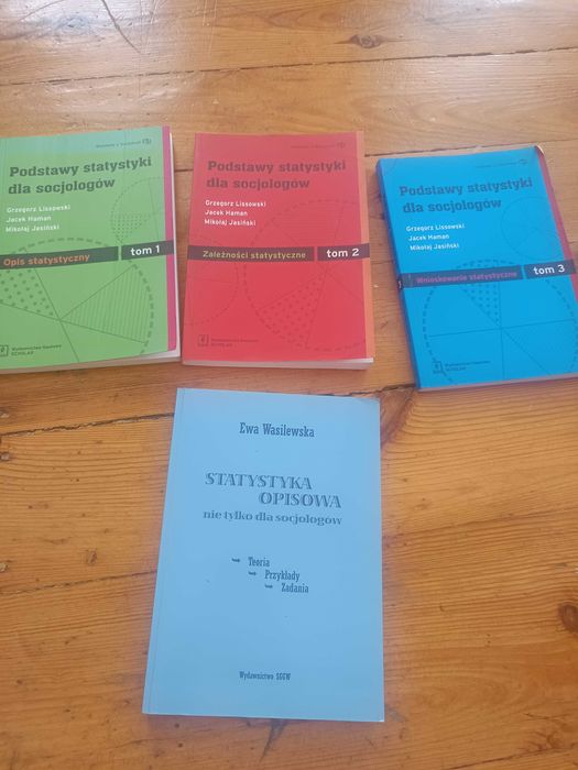 Statystyka dla socjologów komplet ! 3 tomy podstaw + zadania