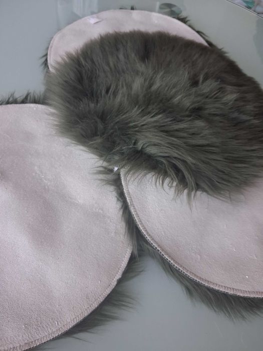 Подушки на стілець хутро 4шт