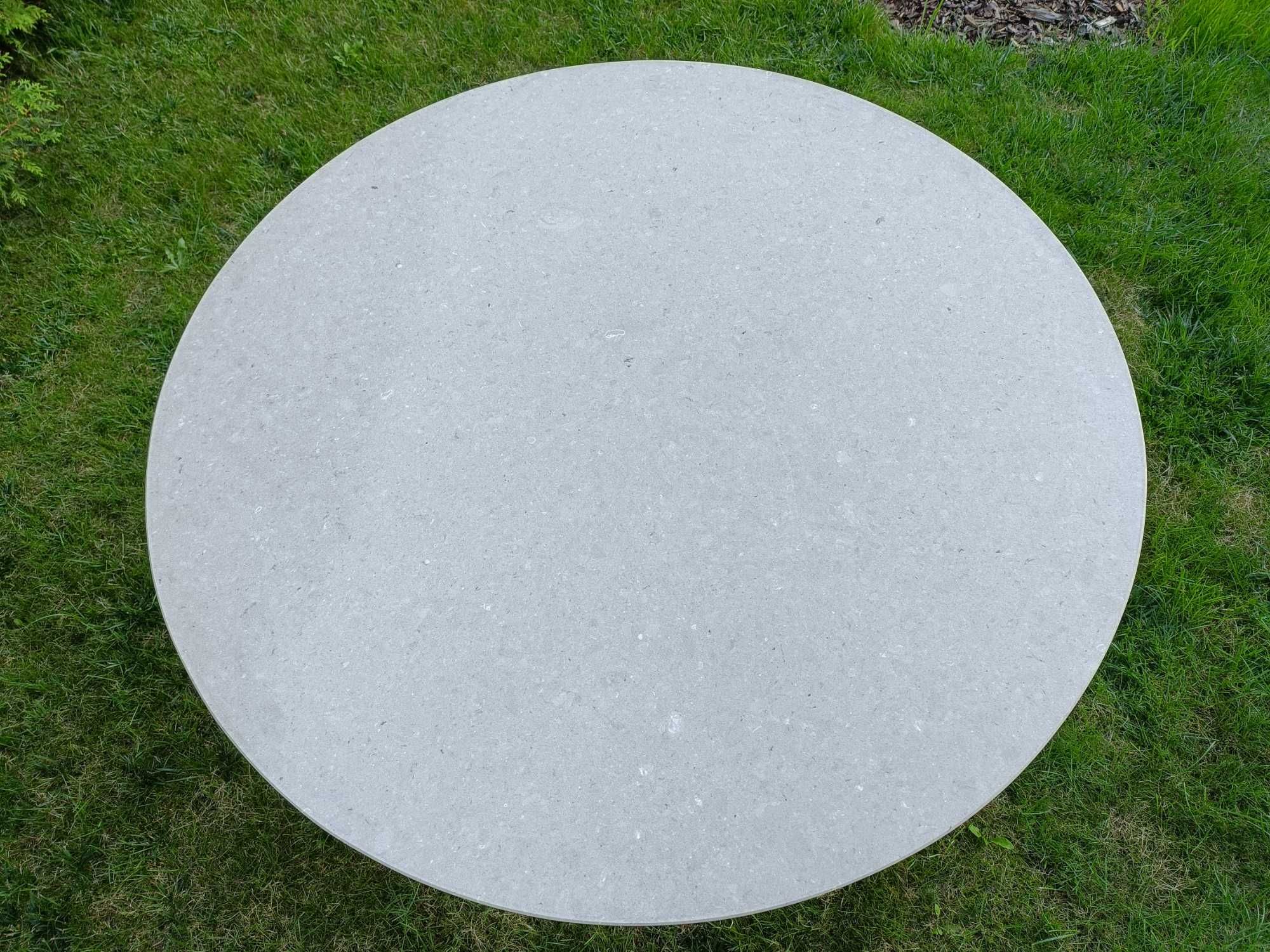 Stół Ogrodowy 110 cm Blat Kamienny