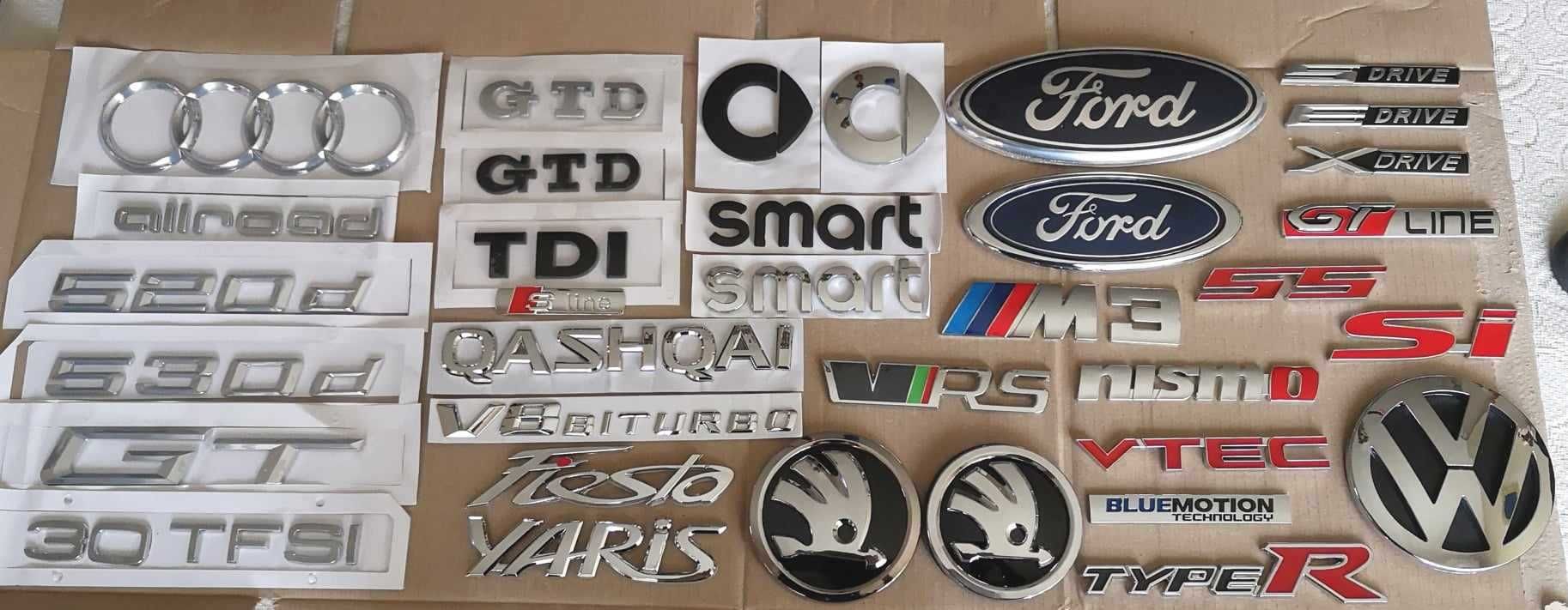 Simbolo Letras S3 S4 TDI FR M S Line A3 A4 VW BMW Ford Audi Mini ...