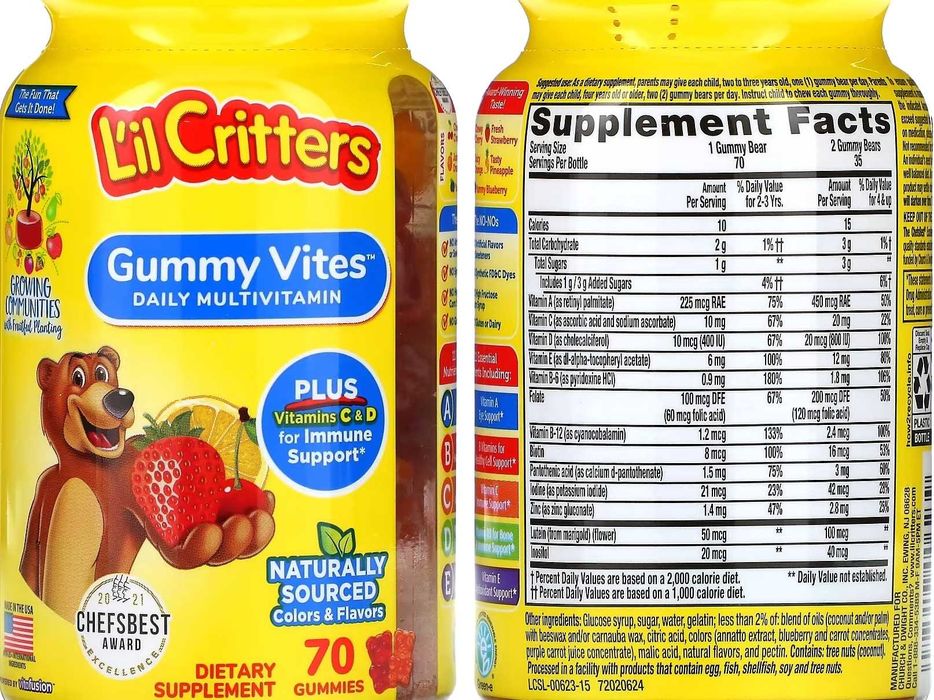 Жувальні вітамін мультивітаміни для дітей Now Foods Nature Way Solaray