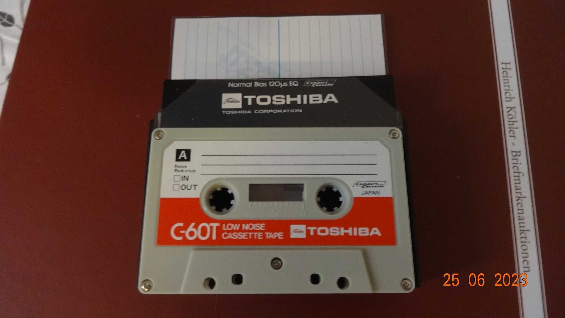 5 szt Toshiba C-60T audio kasety vintage 1973 rok (Japan) Nowa