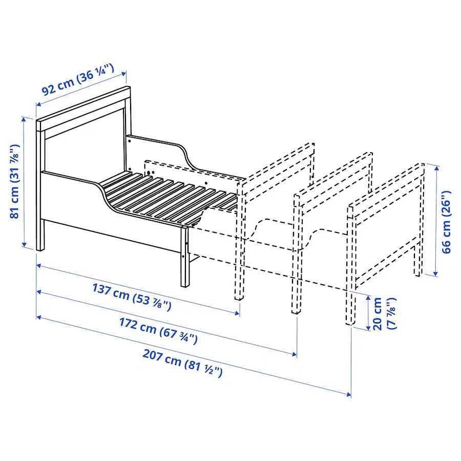 Cama extensível para criança