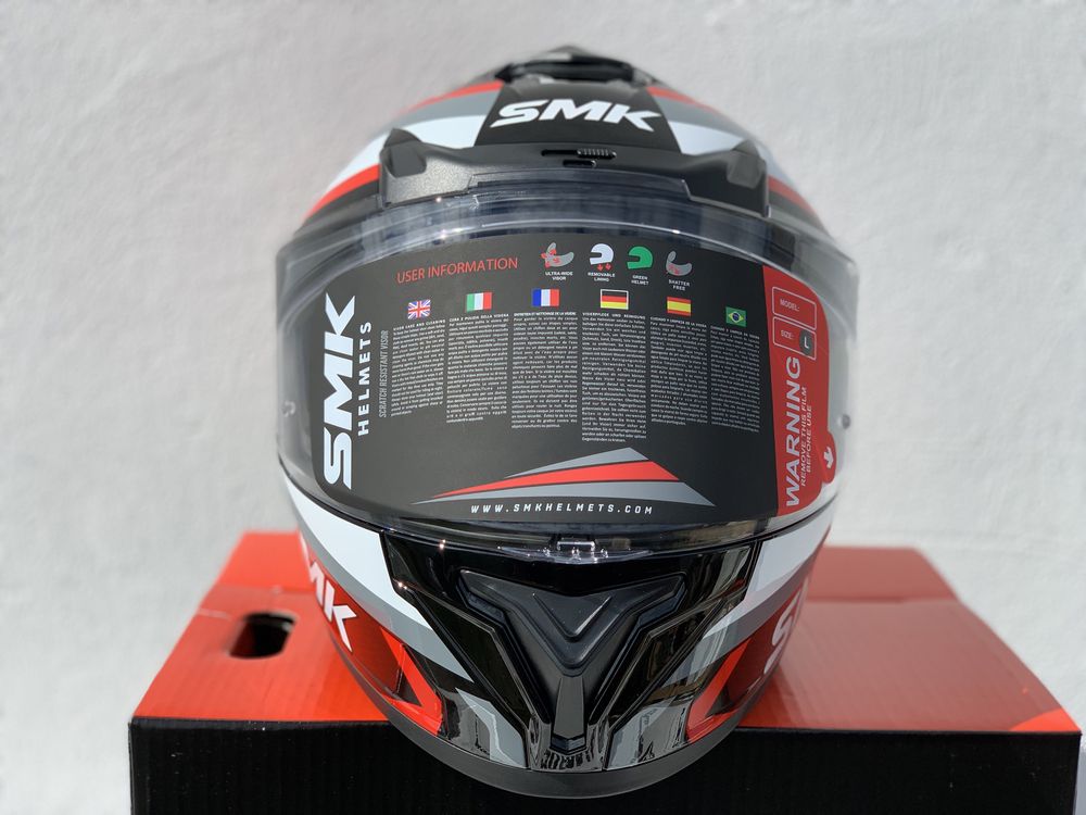 Kask motocyklowy SMK Typhoon rozmiar XS, Blenda, Certyfikat EU!