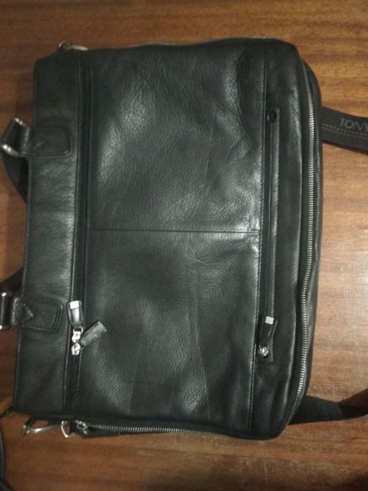 Кожаная мужская сумка портфель. Tony perotti