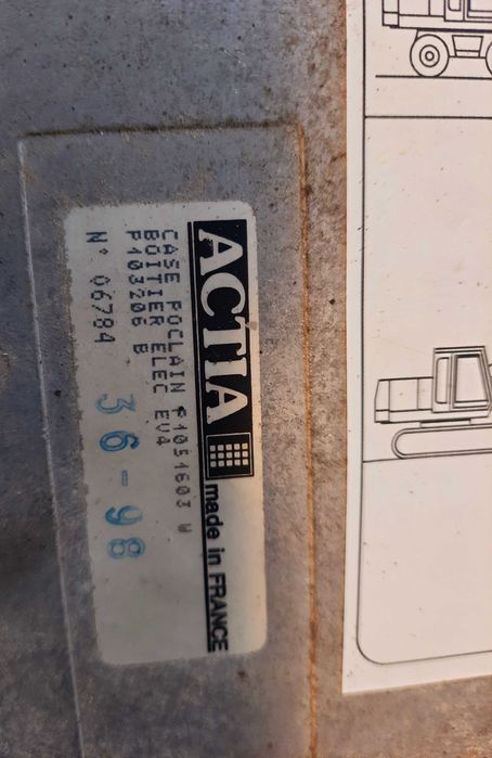koparka Gąsienicowa Case Poclain 988 komputer sterownik Acita P105160w