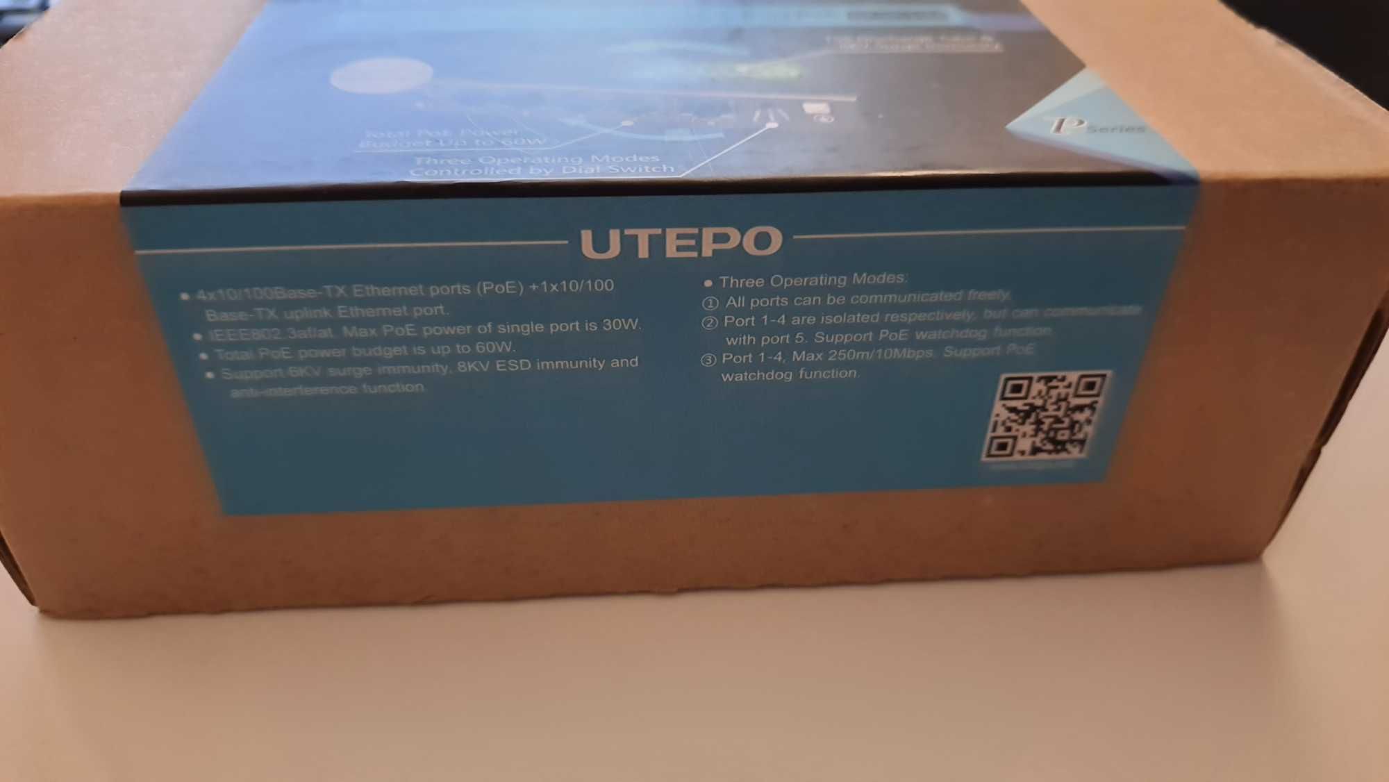 Продам 4-портовий PoE коммутатор UTEPO SF5P-HM