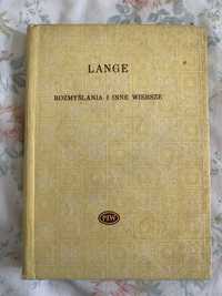 Antoni Lange. Rozmyślania i inne wiersze