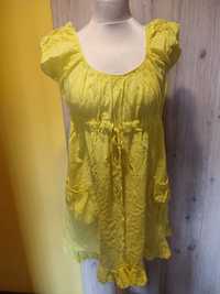 Letnia żółta sukienka rozmiar M