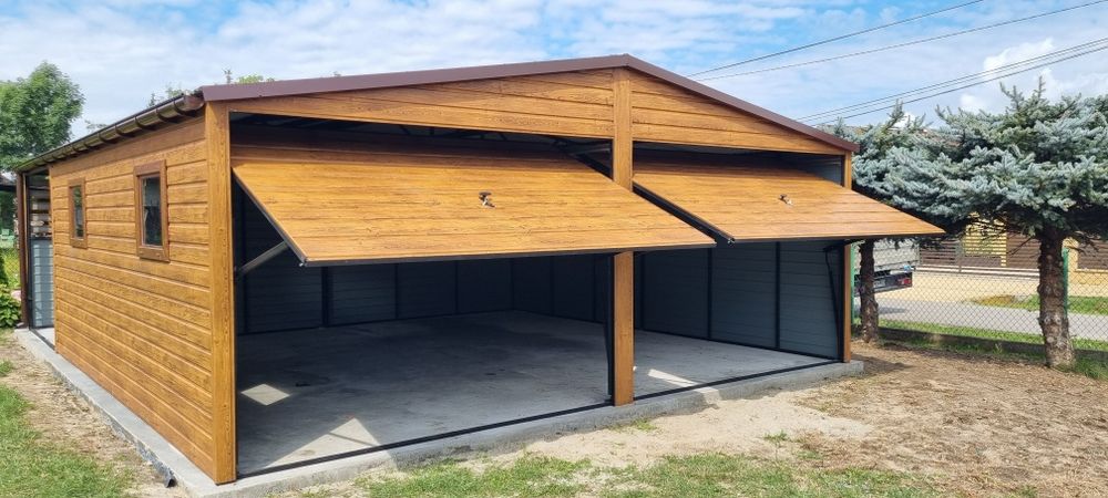 Garaz blaszak 6x6 plus 2m wiaty