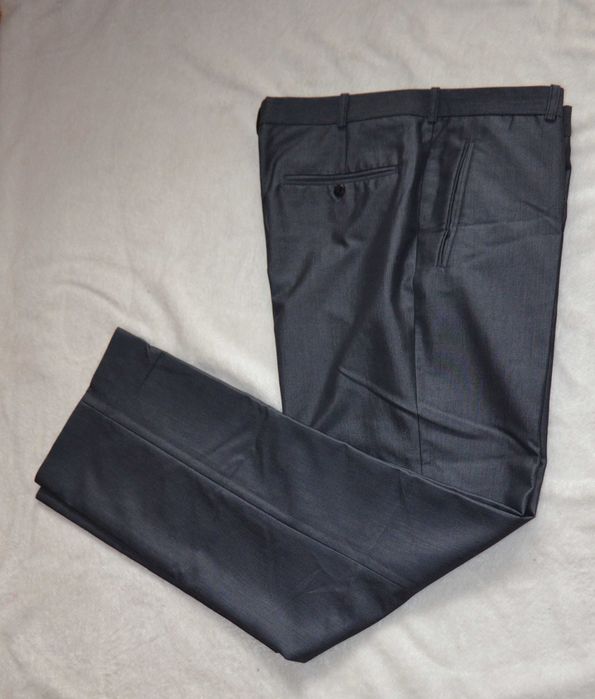 Klasyczne spodnie garniturowe vintage old money połysk Ferrano  182cm