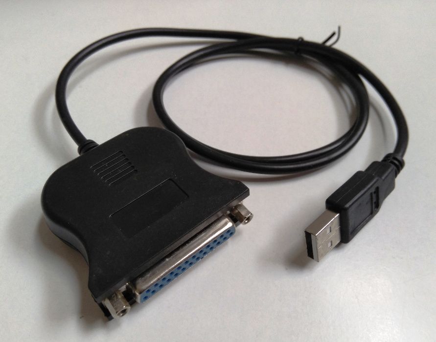 Adaptador de cabo de Impressora, porta paralela db25 Pinos para USB