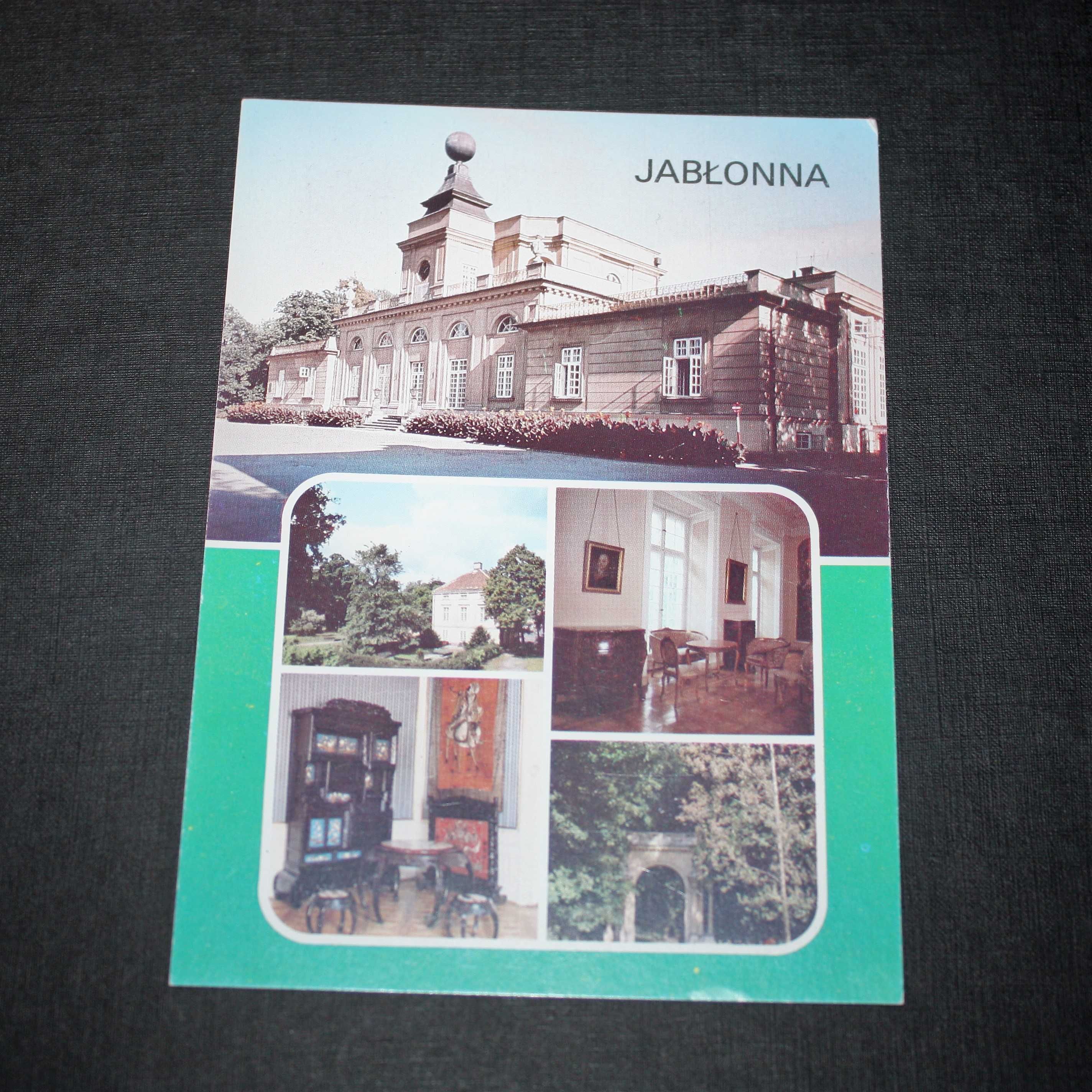 JABŁONNA - klasycystyczny pałac  - stara pocztówka 1985