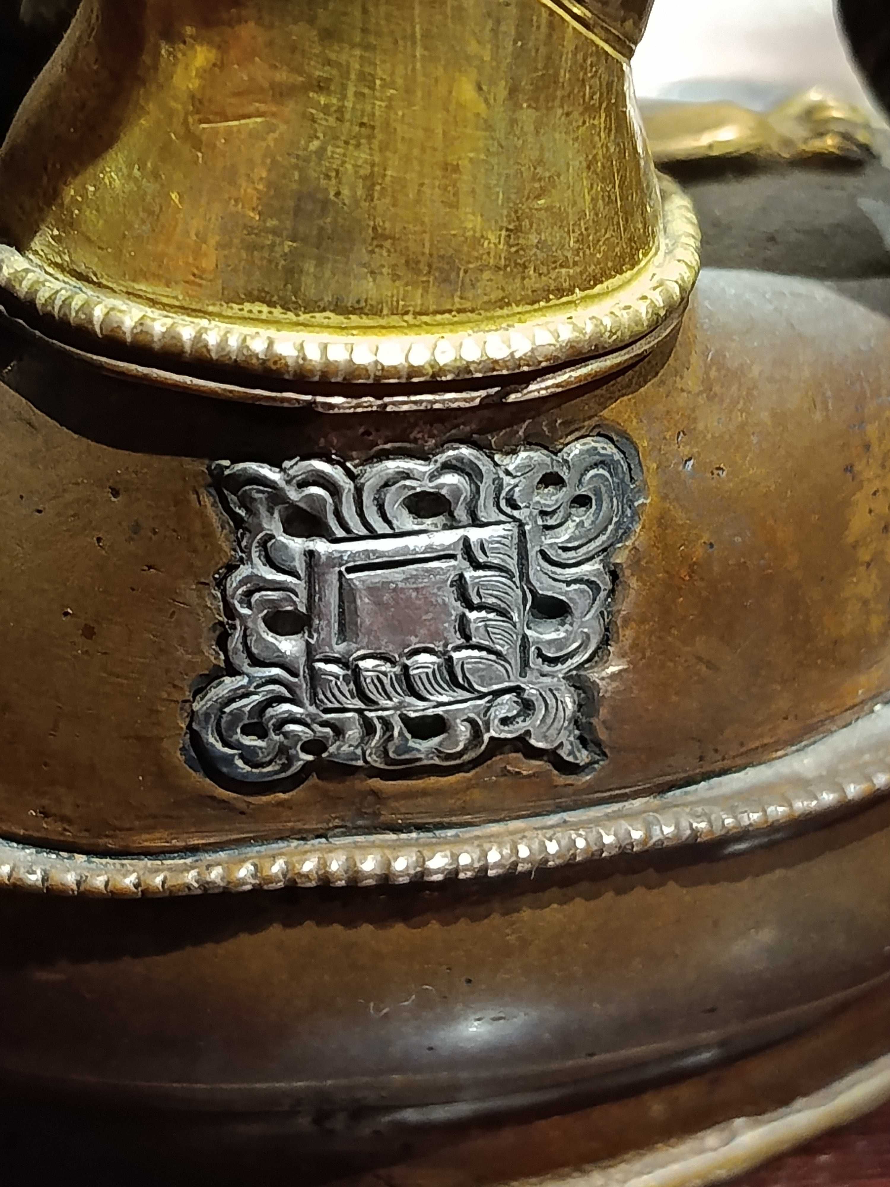 Buda Mongólia Séc XIX Ouro Prata Turquesas séc XIX 20 cm