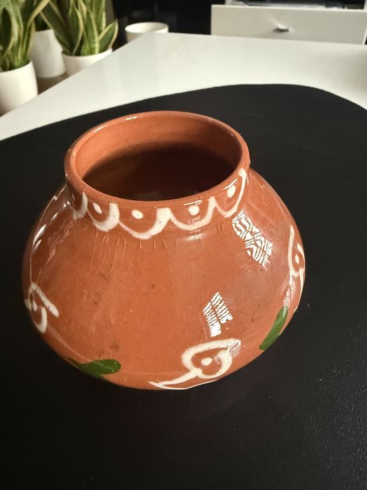 Mały ceramiczny wazon 10cm z PRL