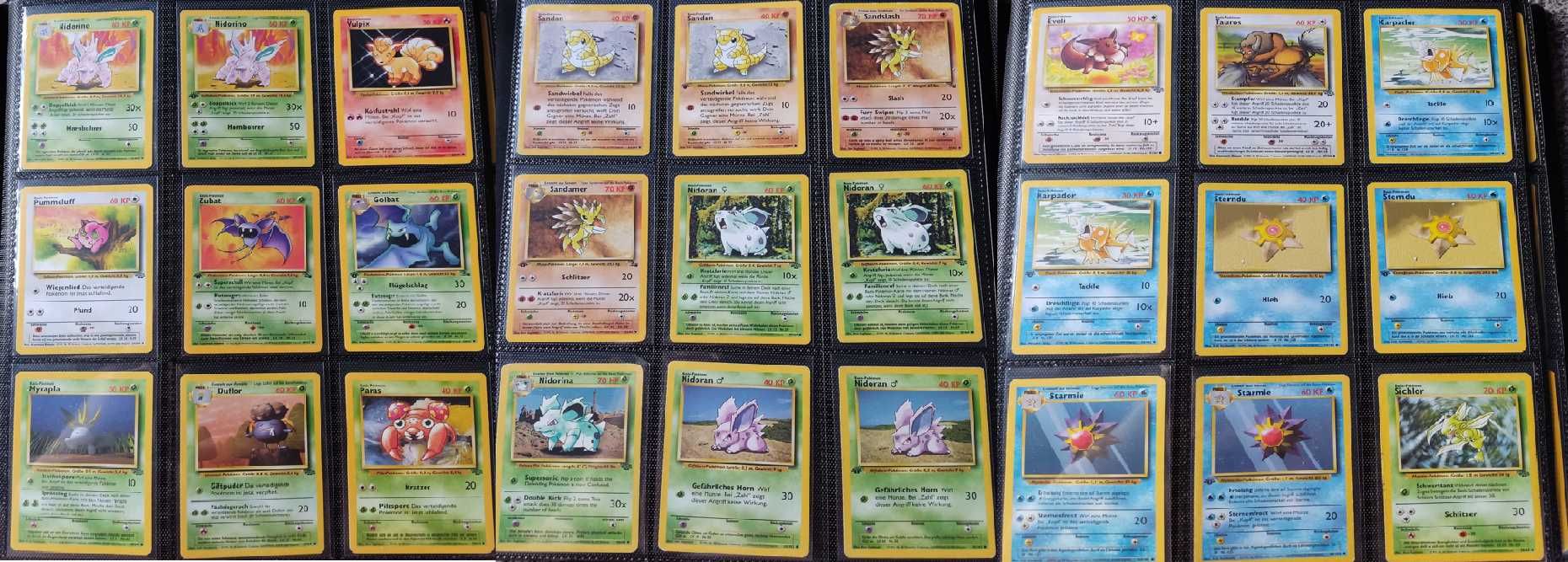 Cały zestaw kart pokemon(głównie niemieckie) Deutsche Pokemon-Karten