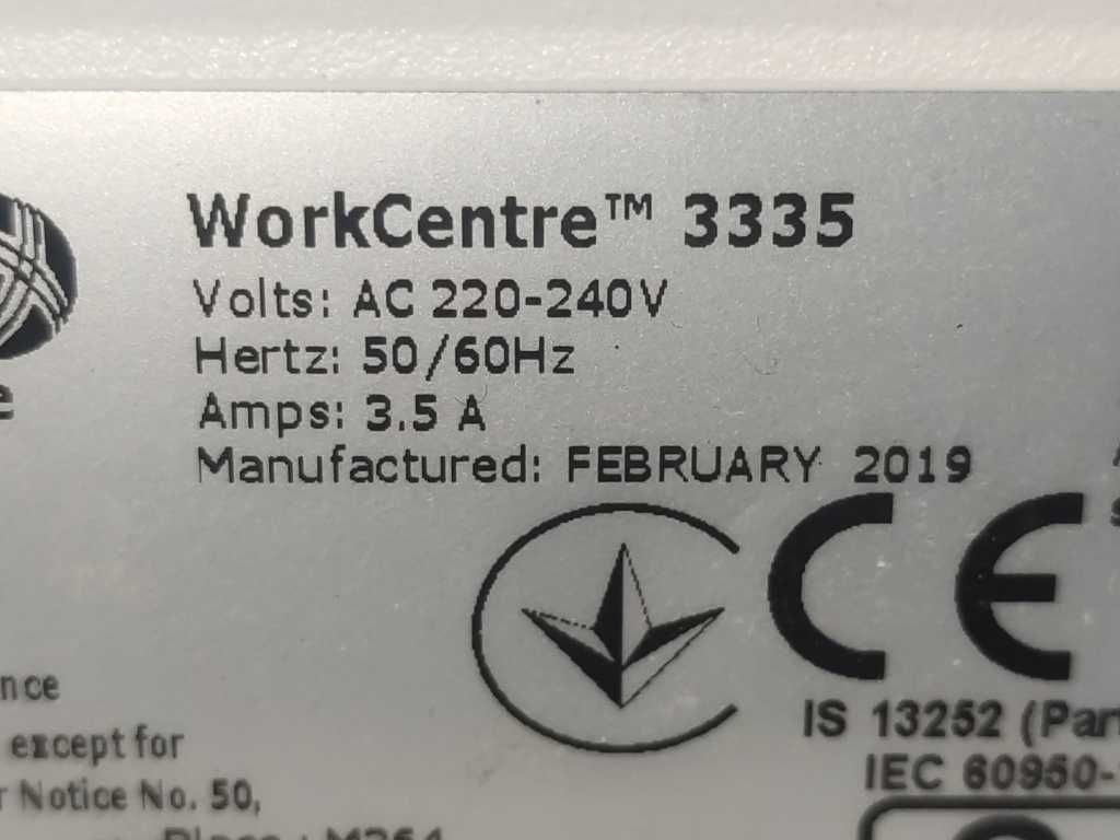 БФП А4 ч/б Xerox WC 3335DNI (Wi-Fi)