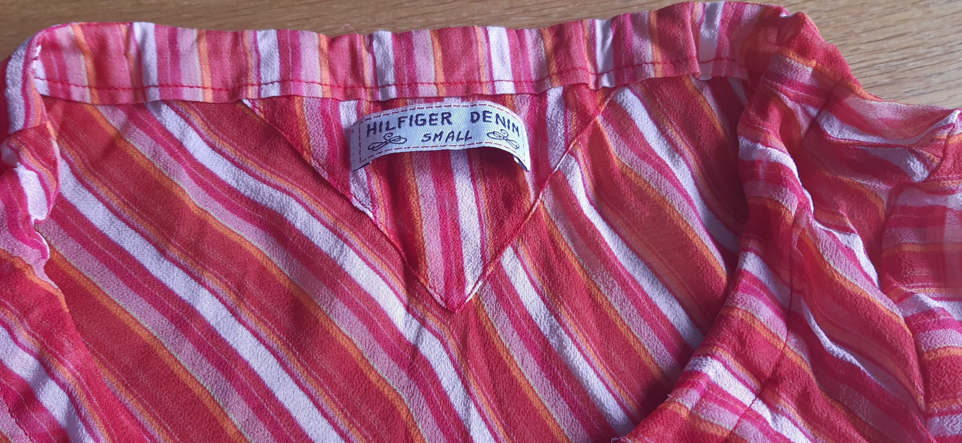 Hilfiger Denim, XS jedwabna narzutka, koszula