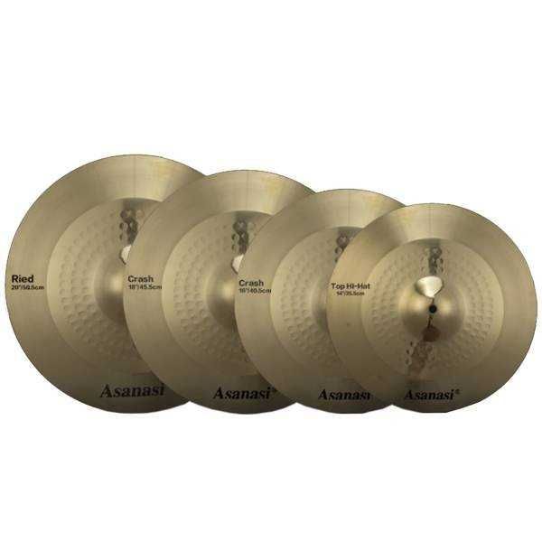 Asanasi R-80 Ride20"+Crash16"+Crash18"+Hihat14" talerze perkusyjne R80