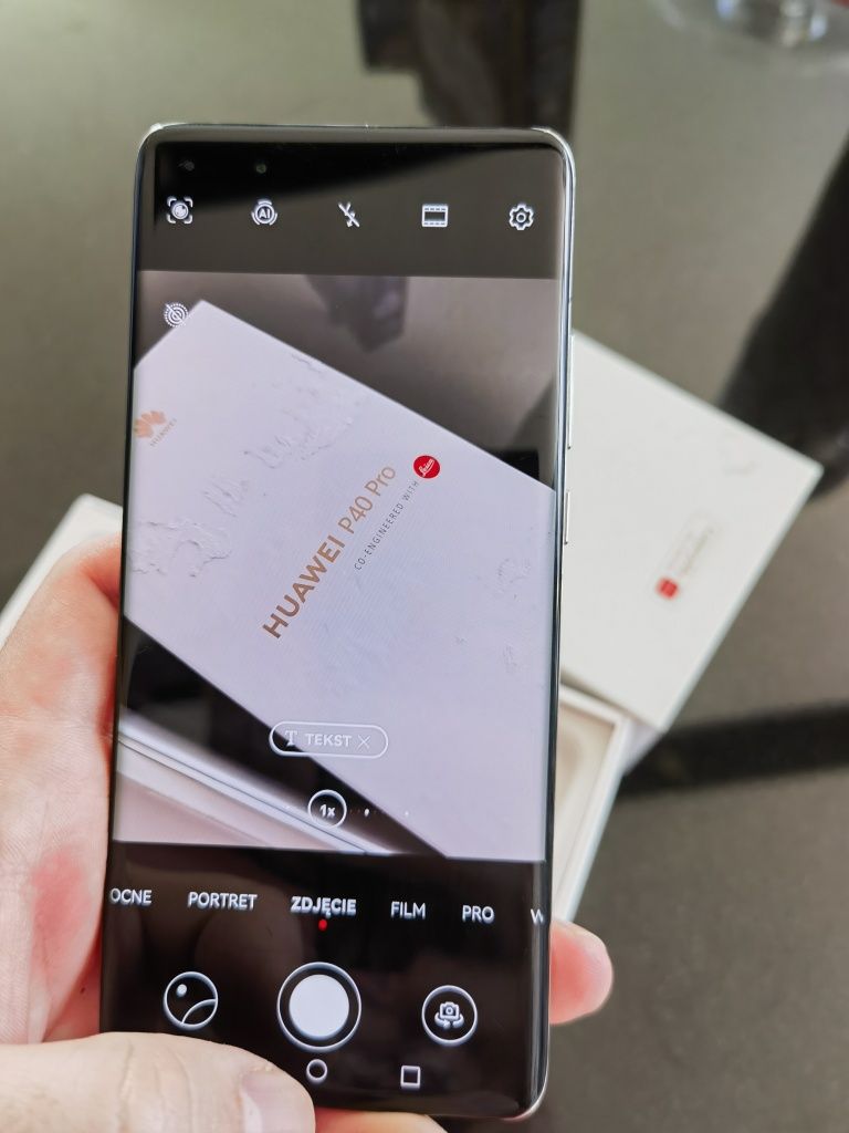 Huawei P40 Pro 8/256 box ładowarka oryg etui bdb+