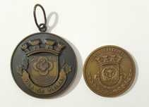 2 Medalhas Comemorativas Antigas das Vilas de Oeiras e Paço de Arcos