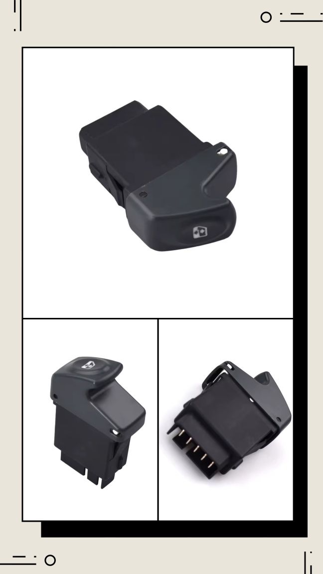 Botão comando interruptor vidro Renault Megane Laguna Espace Clio