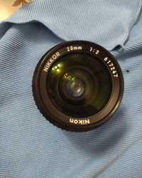 Фотооб'єктив Nikon Nikkor 28mm 1:2 об'єктив для фотоапарата, об'єктив