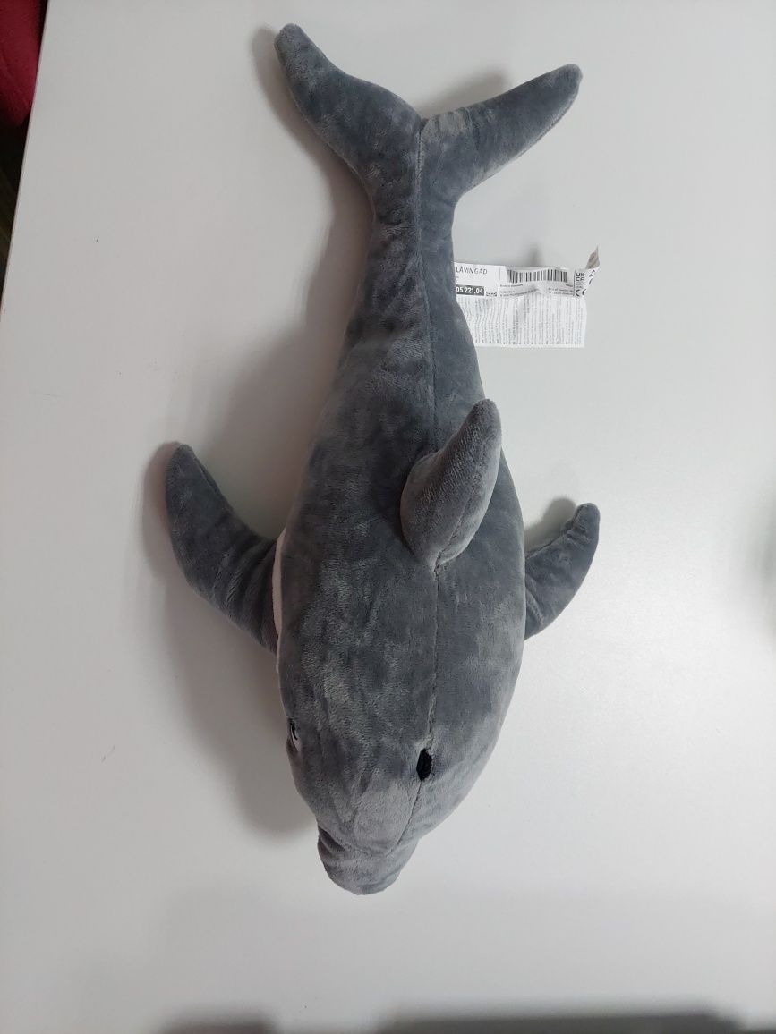 Pluszak maskotka delfin szary - uszkodzony