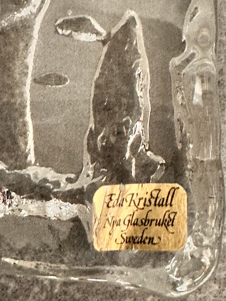 Ozdobne szkło z wizerunkiem wędkarza(1277)