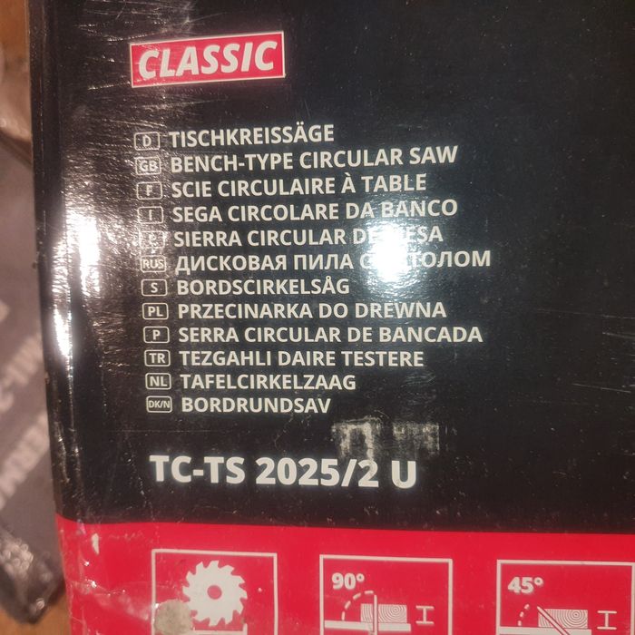 Piła stołowa do drewna Einhell tc-ts 2025