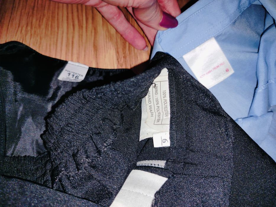 Garnitur 116 czarny zestaw elegancki