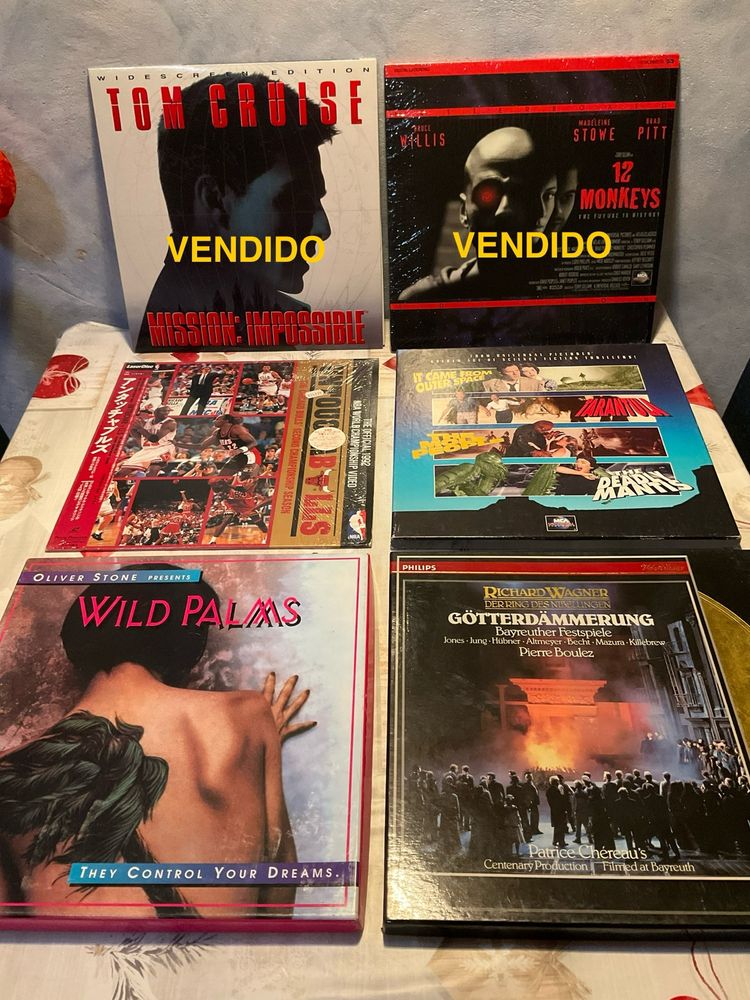 12 filmes Laserdisc