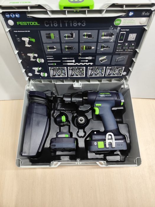 07.2023 ріу Festool T 18+3 безщітковий акумуляторний шуруповерт Фестул