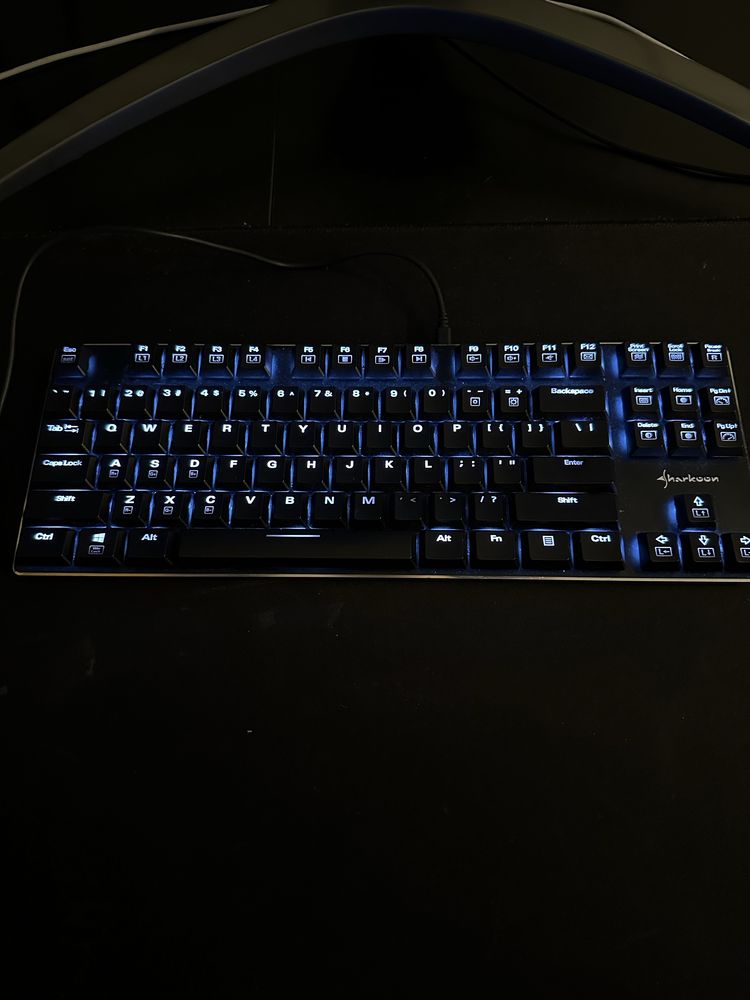 Klawiatura mechaniczna Sharkoon PureWriter RGB TKL Kailh Blue