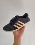 Granatowe zamszowe buty sportowe trampki adidasy sneakersy adidas 39