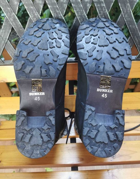 Trapery BUNKER Rozm.45 Skóra Naturalna Wkładka 29,5cm JAK NOWE