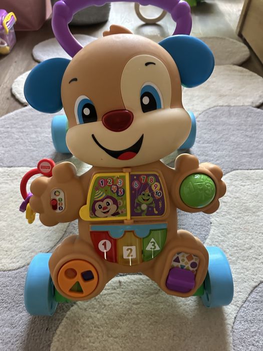 Interaktywny chodzik pchacz jeździk Fisher Price
