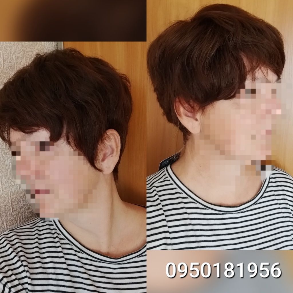 Парик из натуральных волос.