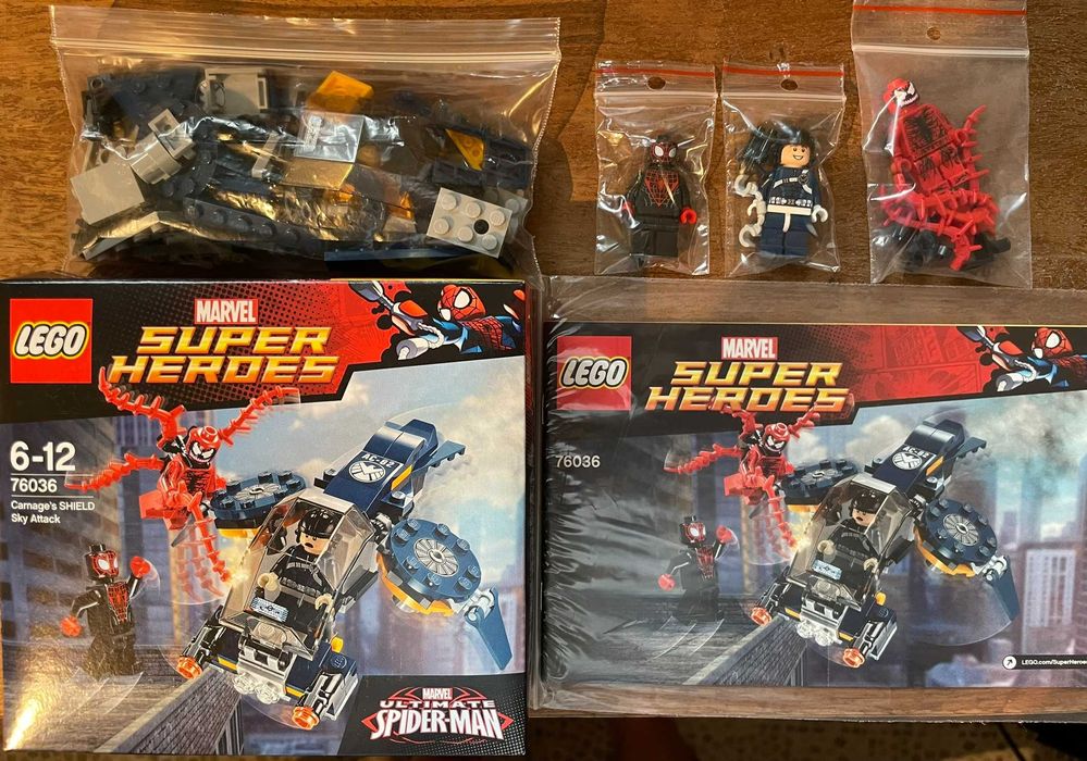 Lego Marvel Superheroes 76036 CARNAGE S.H.I.E.L.D. sh187 sh188 sh190