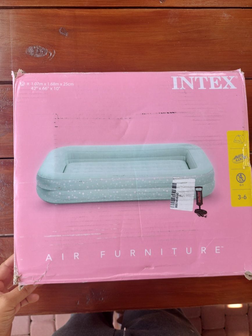 Intex, materac dmuchany jednoosobowy, 168x107x25 cmMaterac do spania z