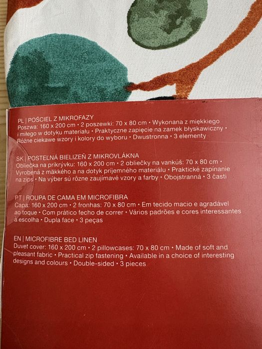 Dwustronna pościel z mikrofazy 160 x 200 cm Smukee